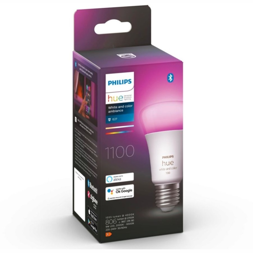 Lâmpada regulável por LEDs Tonalidade Philips WACA A60 E27/9W/230V 2000-6500K