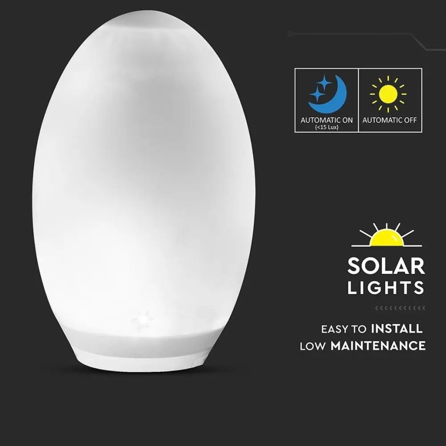 Lâmpada solar decorativa LED RGB 0,2W/1xAA IP44