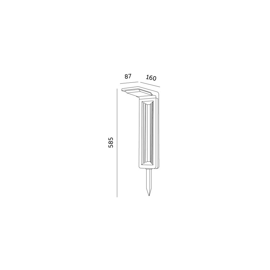 Lâmpada Solar LED LED/0,2W/3,7V 6500K IP44 2200 mAh