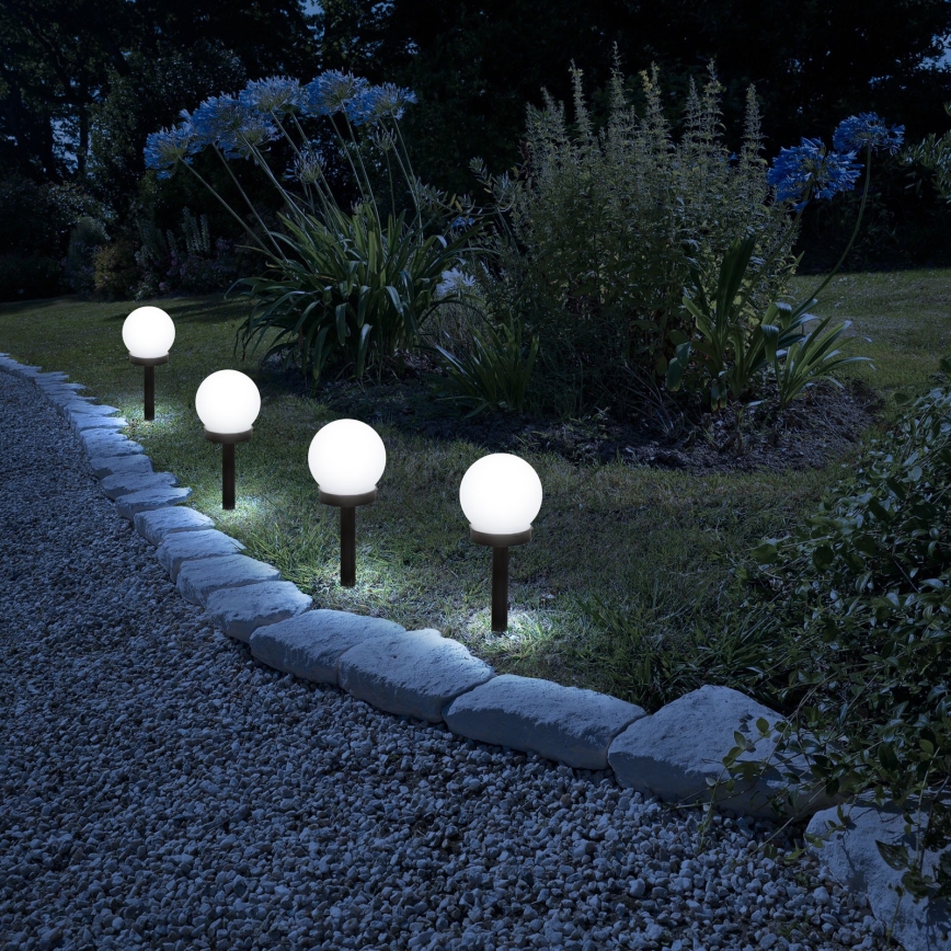 Lâmpada Solar LED LED/1,2V 40mAh IP44 preta