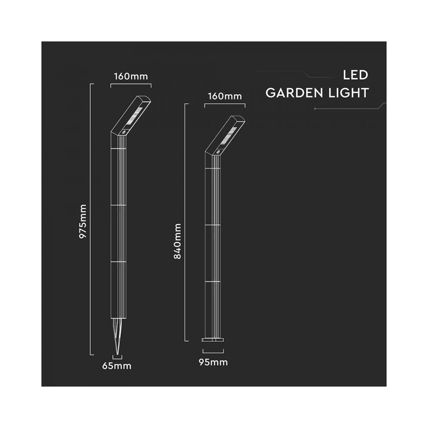 Lâmpada solar LED 2 em 1 LED/1,5W/3,7V IP65 1500 mAh