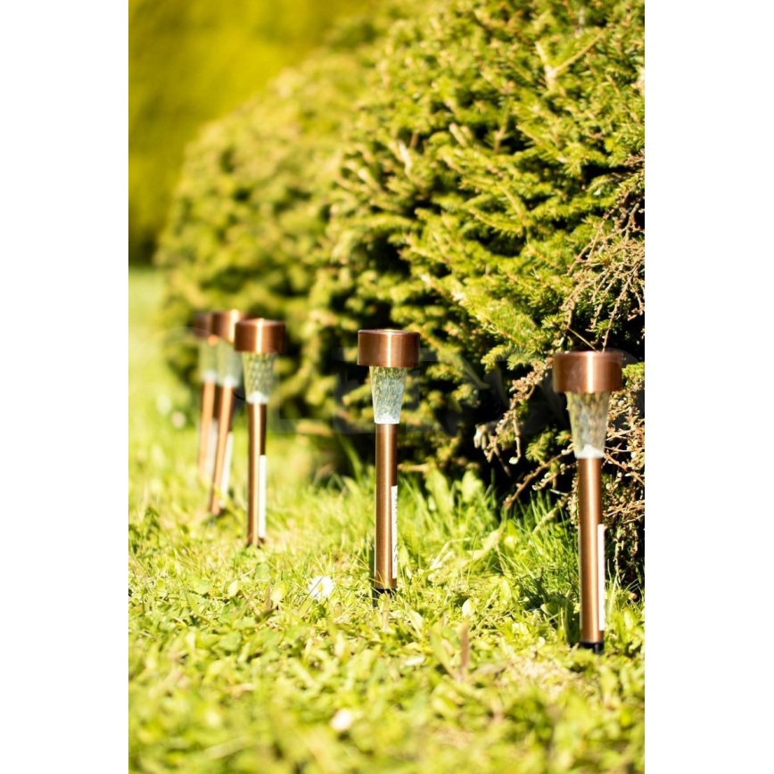 Lâmpada Solar LED LED/2V 40 mAh IP44 cobre