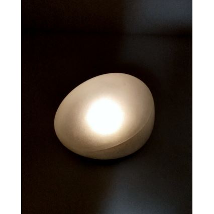 Lâmpada solar LED 2x LED / 1,2 V 300 mAh IP44 preto/branco