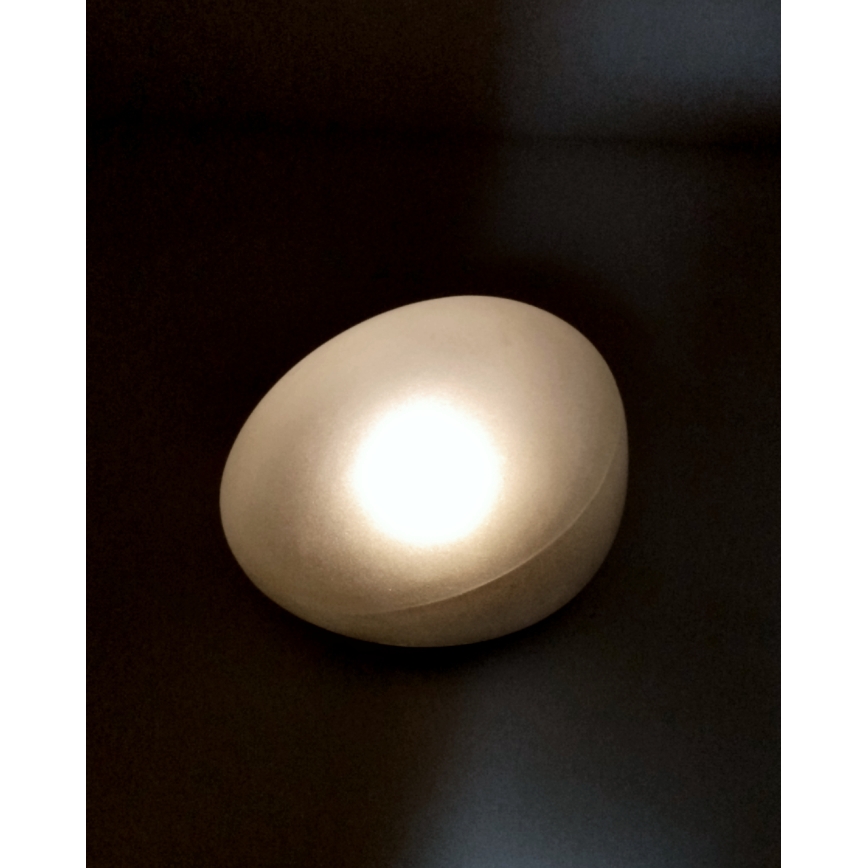 Lâmpada solar LED 2x LED / 1,2 V 300 mAh IP44 preto/branco
