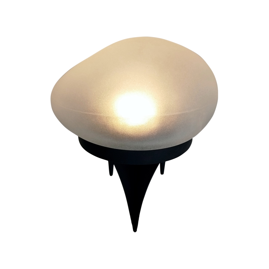 Lâmpada solar LED 2x LED / 1,2 V 300 mAh IP44 preto/branco