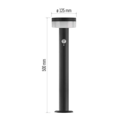 Lâmpada Solar LED com sensor LED/2W/3,7V 1200 mAh IP44 50 cm