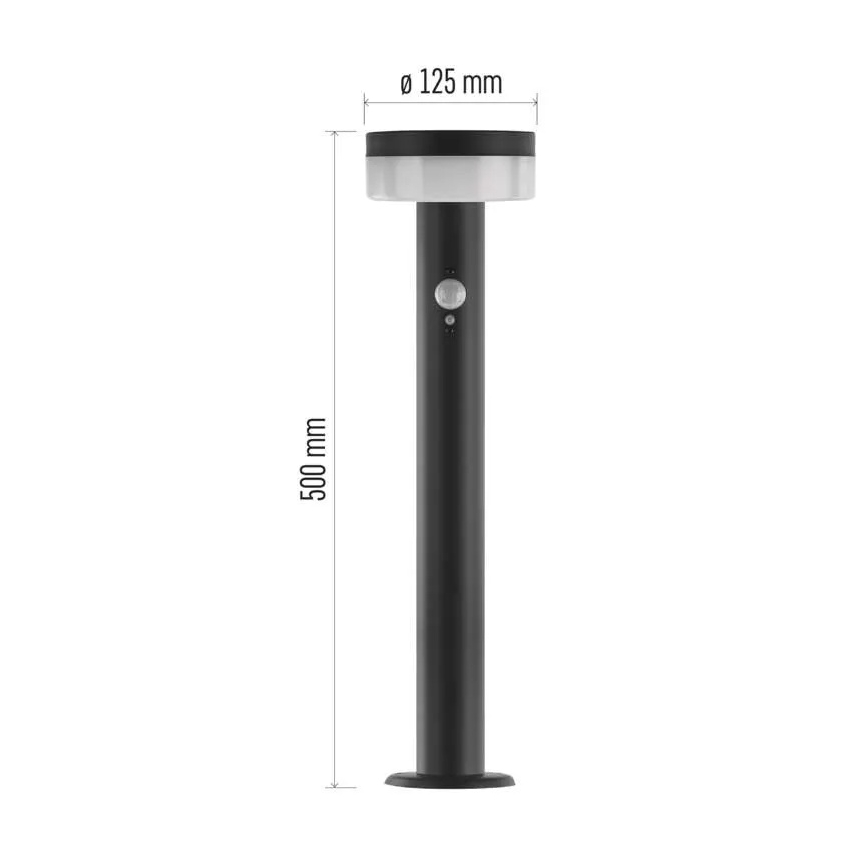 Lâmpada Solar LED com sensor LED/2W/3,7V 1200 mAh IP44 50 cm