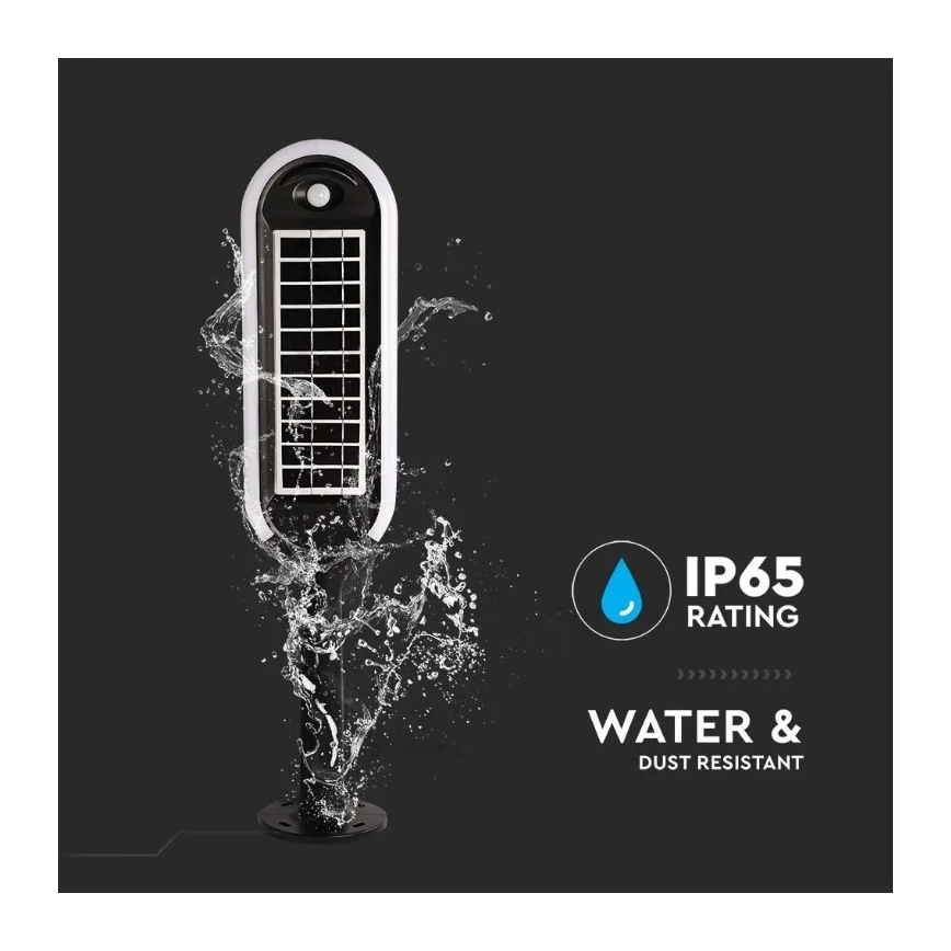 Lâmpada Solar LED com sensor BOLLARD LED/5W/5,5V 70 cm 3000K IP65 2000 mAh