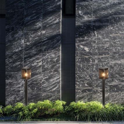 Lâmpada solar LED exterior com sensor LED/2,5W/3,7V 3000K IP54 2000 mAh preta