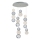 Lâmpada suspensa LED CREMONA LED/34W/230V 3000K crom mate