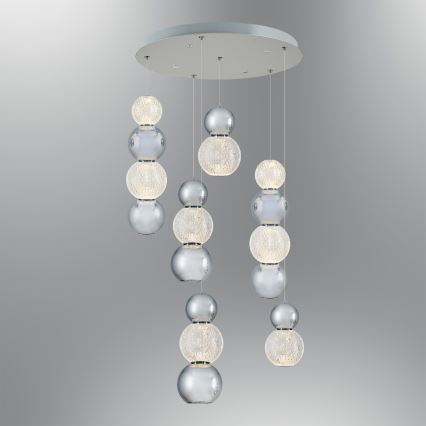 Lâmpada suspensa LED CREMONA LED/34W/230V 3000K crom mate
