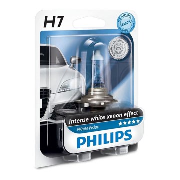 Lâmpada Xenon de carro Philips WHITEVISION 12972WHVB1 H7 PX26d/55W/12V 3700K