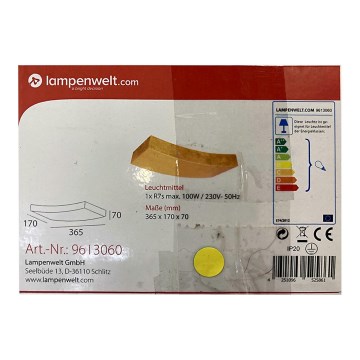 Lampenwelt - Iluminação de parede BERRA 1xR7s/100W/230V
