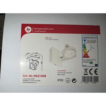 Lampenwelt - Iluminação de parede LED 1xGU10/5W/230V