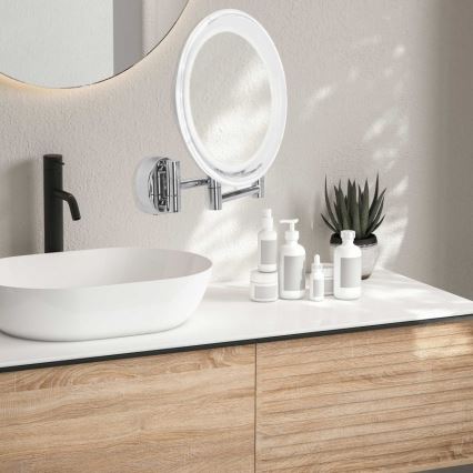 Lanaform - Espelho de Maquilhagem de Parede LED WALL LED/4xAAA
