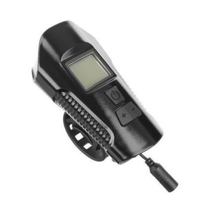 Lanterna de bicicleta LED recarregável com contador e campainha LED/1500 mAh IP65