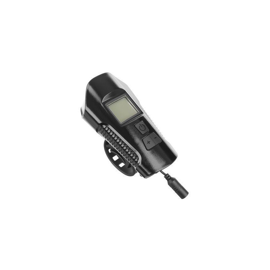 Lanterna de bicicleta LED recarregável com contador e campainha LED/1500 mAh IP65