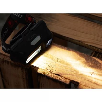 Lanterna de cabeça LED com regulação 2xLED/5V IP44 210 brilhante 2000 mAh