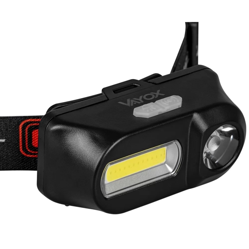 Lanterna de cabeça LED com regulação 2xLED/5V IP44 210 brilhante 2000 mAh