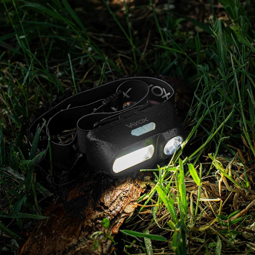 Lanterna de cabeça LED com regulação 2xLED/5V IPX4 250 brilhante 2000 mAh