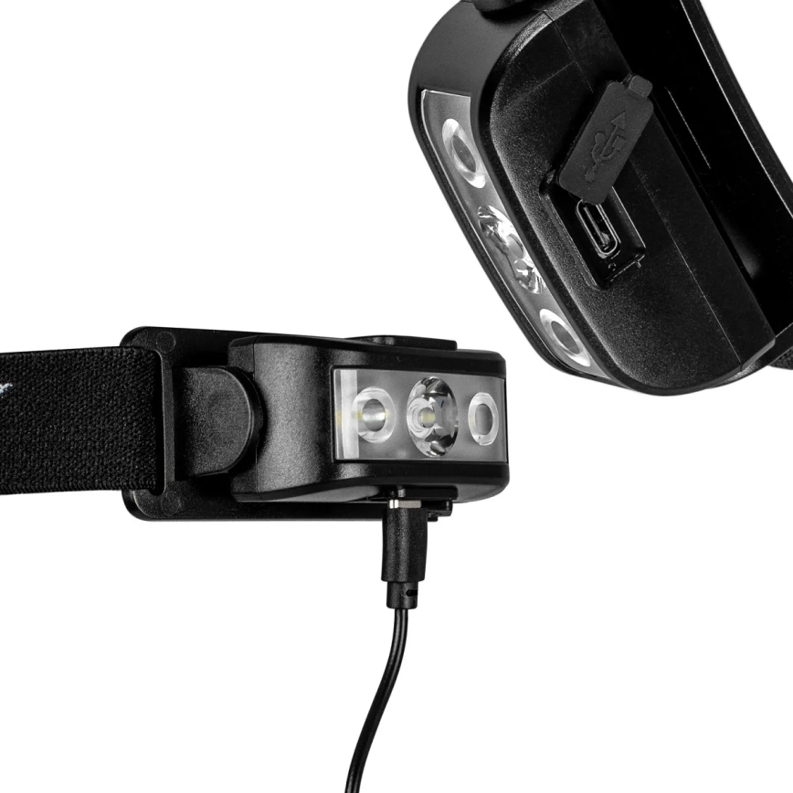 Lanterna de cabeça LED com regulação 3xLED/5V IPX4 100 brilhante 1200 mAh