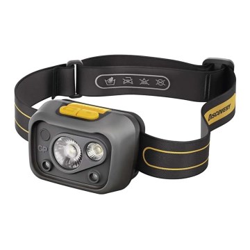 Lanterna de cabeça LED com regulação e com sensor GP DISCOVERY CHW54 LED/3xAAA IPX5