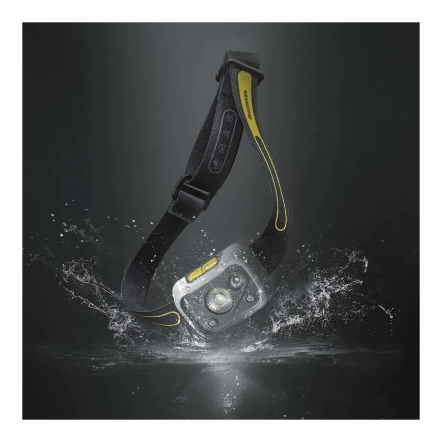 Lanterna de cabeça LED com regulação e com sensor GP DISCOVERY CHW54 LED/3xAAA IPX5