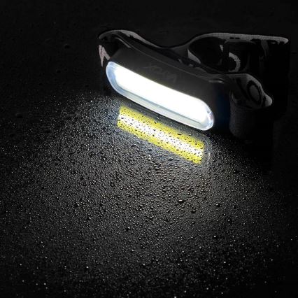 Lanterna de cabeça LED com regulação LED/5V IPX4 300 brilhante 1200 mAh