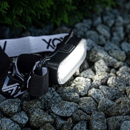 Lanterna de cabeça LED com regulação LED/5V IPX4 300 brilhante 1200 mAh