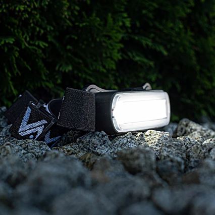 Lanterna de cabeça LED com regulação LED/5V IPX4 300 brilhante 1200 mAh