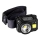 Lanterna de cabeça LED com regulação, sensor e luz vermelha  LED/6W/5V/3xAAA IP44 500 brilhante 1200 mAh