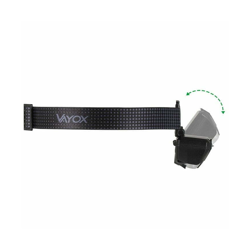 Lanterna de cabeça LED com regulação, sensor e luz vermelha  2xLED/5W/5V/3xAAA IP65 500 brilhante 1200 mAh