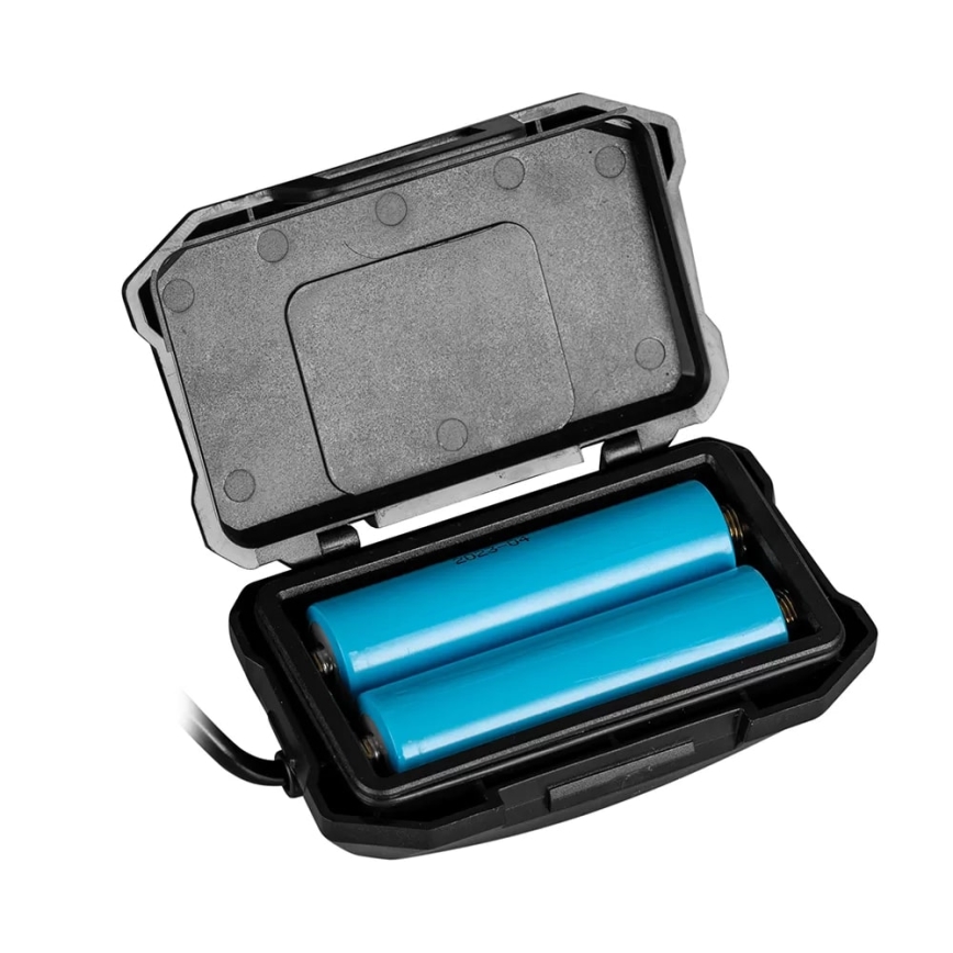 Lanterna de cabeça LED com regulação, sensor, função power bank e luz vermelha LED/10W/5V IP44 1200 brilhante 4000 mAh