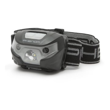 Lanterna de cabeça LED com sensor LED/Li-ion 1200mAh IP54
