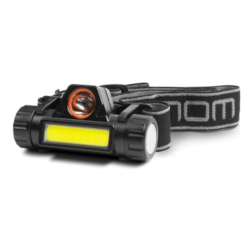 Lanterna de cabeça LED LED/3W/5V Li-ion 1200mAh IP54