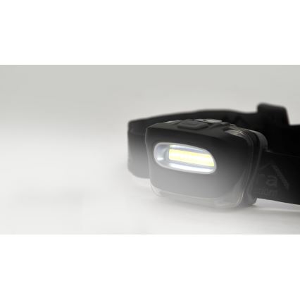 Lanterna de cabeça LED LED/3xAAA preta