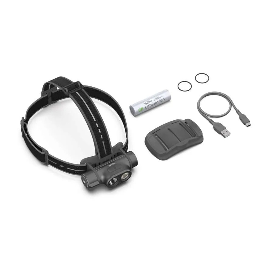 Lanterna de cabeça LED recarregável com regulação GP XPLOR PHR19 LED/1x18650/5V IPX8