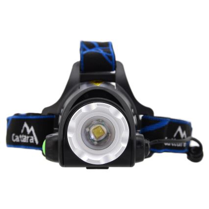 Lanterna de cabeça recarregável LED LED/6W/7,4V 5600 mAh IP44 preto/azul