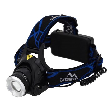 Lanterna de cabeça recarregável LED LED/6W/7,4V IP44 preto/azul