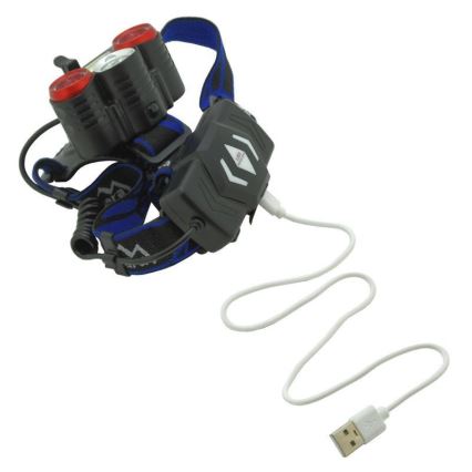 Lanterna de cabeça recarregável LED LED/USB 670lm 3000 mAh