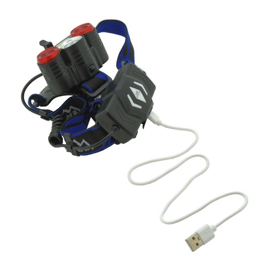 Lanterna de cabeça recarregável LED LED/USB 670lm 3000 mAh