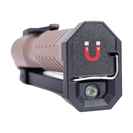 Lanterna de trabalho LED recarregável com função power bank LED/4W/5V IPX4 600 brilhante 2000 mAh