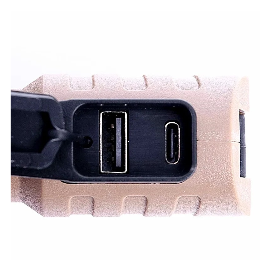 Lanterna de trabalho LED recarregável com função power bank LED/4W/5V IPX4 600 brilhante 2000 mAh