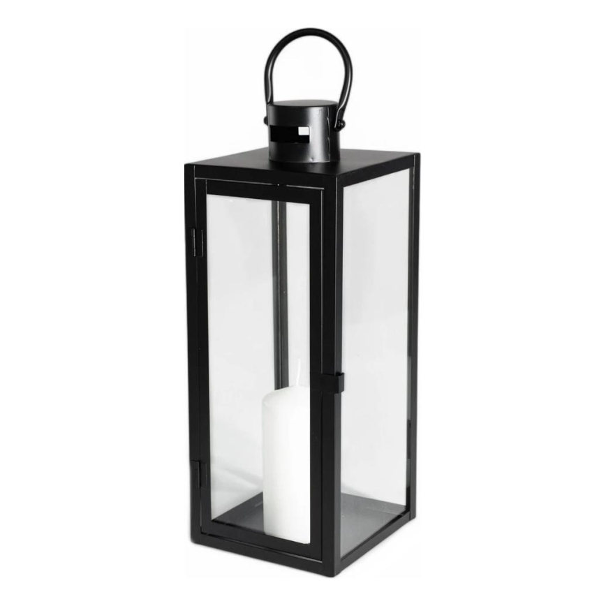 Lanterna decorativa 49 cm preta