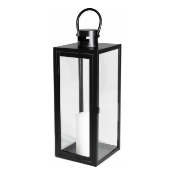 Lanterna decorativa 63 cm preta