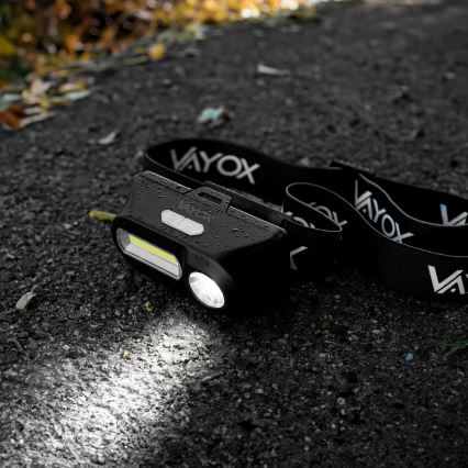 Lanterna frontal recarregável LED regulável 2xLED/5V IPX4 250 lm 2000 mAh