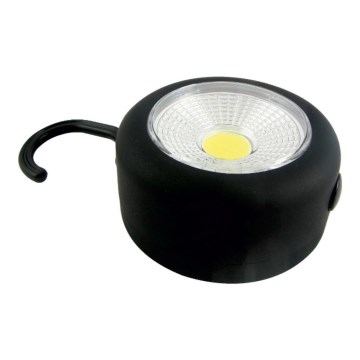 Lanterna LED com gancho e íman LED/3W/3xAAA