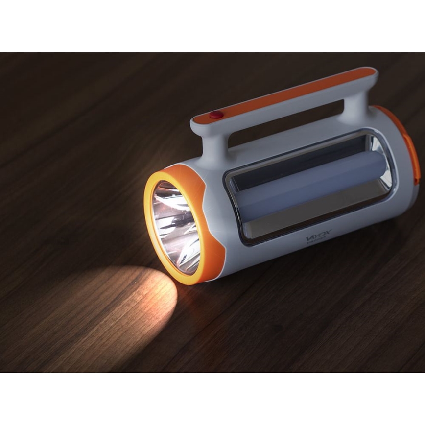 Lanterna LED com regulação 2em1 com função power bank LED/5W/230V 3500 mAh