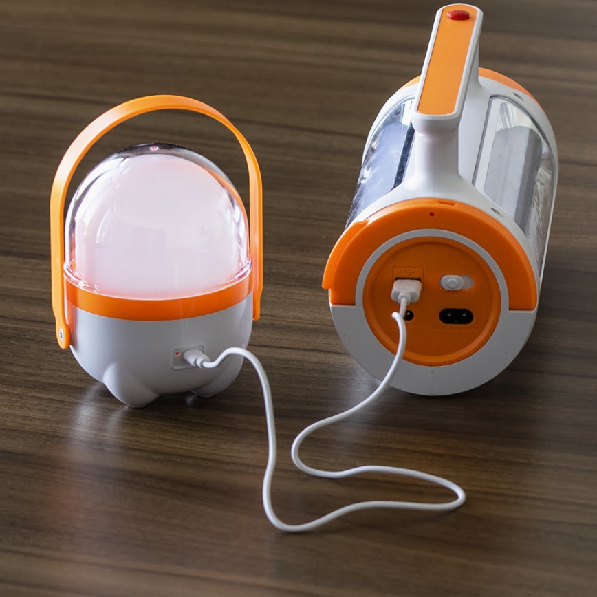 Lanterna LED com regulação 2em1 com função power bank LED/5W/230V 3500 mAh
