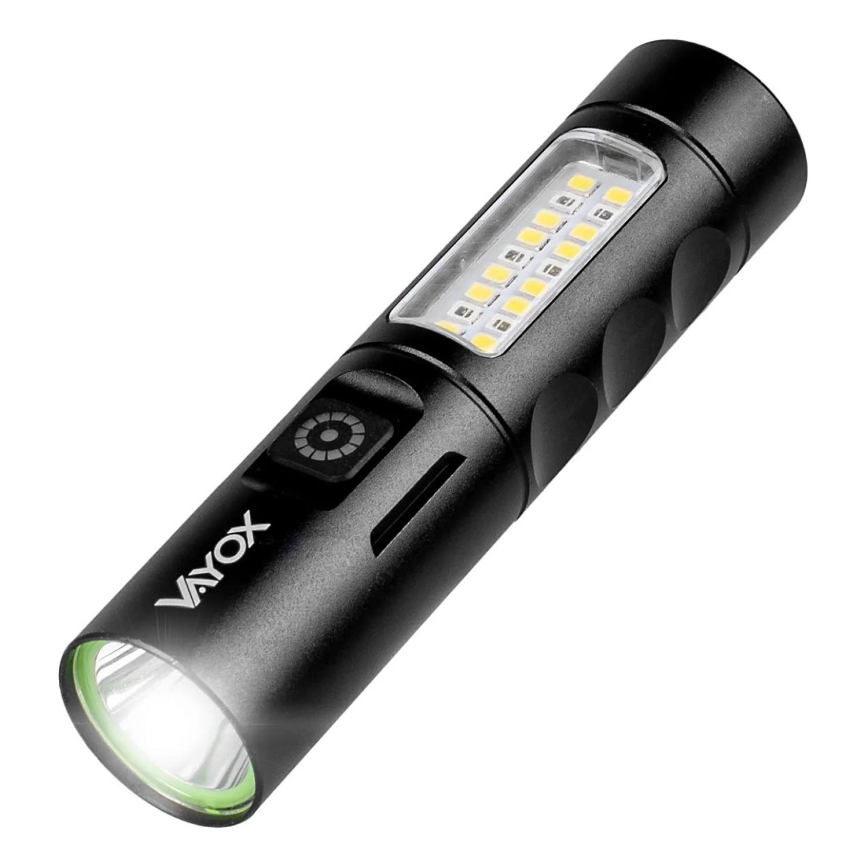 Lanterna LED com regulação e luz vermelha LED/5W/5V IPX4 250 brilhante 2000 mAh